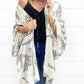 Cheetah Print Loose Fit Open Front Kimono