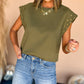 Studded Short Sleeve Top