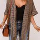 Loose Knitwear Kimono with Slits
