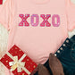 Valentines Shiny XOXO Graphic T-shirt