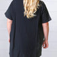 Plus Size Shirt Collar Buttoned Short Sleeve Shift Dress