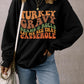 Thanksgiving Slogan Print Drop Shoulder Sweatshirt