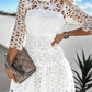 Floret Crochet Flirty Mini Dress