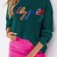 Holly Jolly Round Neck Casual Sweater