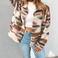 Aztec Print Button Up Long Sleeve Jacket