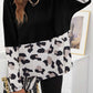Leopard Color Block Long Sleeve Top