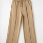 Exposed Seam Drawstring High Waist Wide Leg Pants