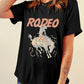 RODEO Cowboy Graphic Crewneck T Shirt