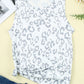 Leopard Print Crew Neck Tank Top