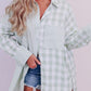 Mix Checked Patchwork Long Sleeve Shirt