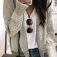 Plaid Contrast Trim Open Front Cardigan