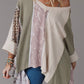 Exposed Seam Patchwork Oversized Top