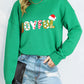 Sequined JOYFUL Graphic Christmas Sweater