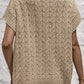 Cable Knit Turtleneck Batwing Sleeve Sweater