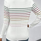 Striped Crew Neck Long Sleeve Top