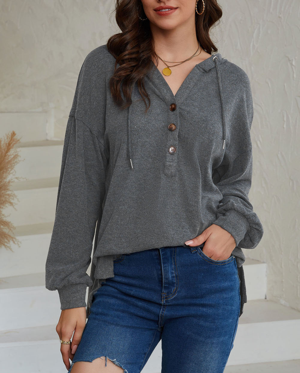 High and Low Hem Hoodie