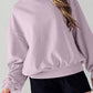 Exposed Seam Batwing Sleeve Drop Shoulder Sweatshirt