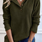 Rib Textured Henley Knit Top