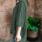 Exposed Seam Chest Pocket Split Loose T Shirt