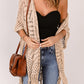 Loose Knitwear Kimono with Slits