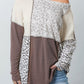 Colorblock Textured Knit Patchwork Top
