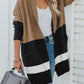 Gingerbread Latte Colorblock Pocketed Cardigan