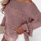 Boho Tasseled Knitted Sweater
