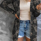 Wild Tiger Print Button Front Cardigan