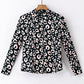 Leopard Print Button Up Long Sleeve Shirt