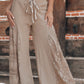 Boho Lace Patchwork Wide Leg High Waist Pants