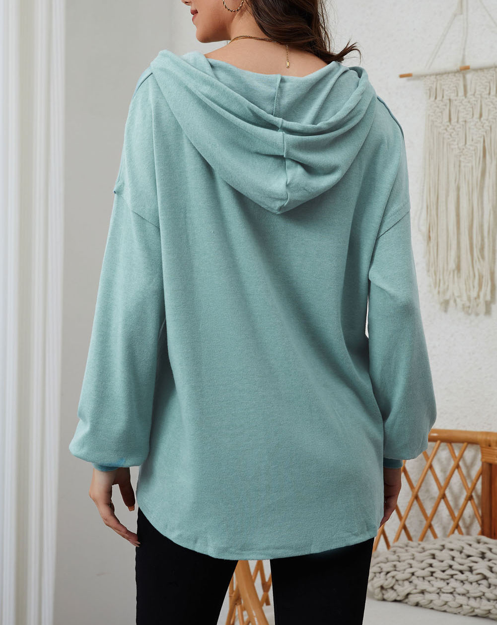 High and Low Hem Hoodie