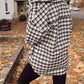 Plaid Print Chest Pockets Buttoned Tunic Shacket