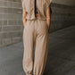 Cap Sleeve Open Back Drawstring Jogger Jumpsuit
