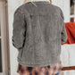 Corduroy Sherpa Snap Button Flap Jacket
