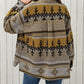 Brown Western Aztec Print Jacket