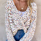 Confetti Reversible Twist Sweater