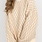 Diamond Knit Drop Shoulder Loose Sweater