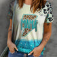 Leopard Bleach MAMA & Lightening Graphic Tee