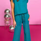 Ruffled Sleeve Summer Top and Cropped Loose Pants Set