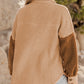 Sherpa Colorblock Flap Pocket Jacket