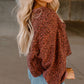 Bubble Sleeve Pullover Sweatshirt