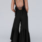Wide Leg Ruffle Jumpsuit