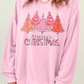 Rhinestone Merry CHRISTMAS Christmas Tree Graphic Sweatshirt