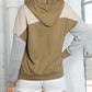 Colorblock Patchwork Pullover Hoodie