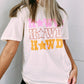 HOWDY Star Shape Print Crew Neck T Shirt