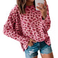 Animal Print Stitching Loose Long Sleeve Top