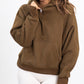 Kangaroo Pocket Half Zipper Loose Fit Hoodie