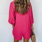 Half Button Collared Loose Romper