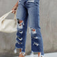 Heavy Destroyed High Waist Jeans