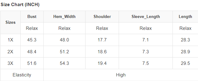 Round Neck Rolled Sleeve Plus Size T-shirt